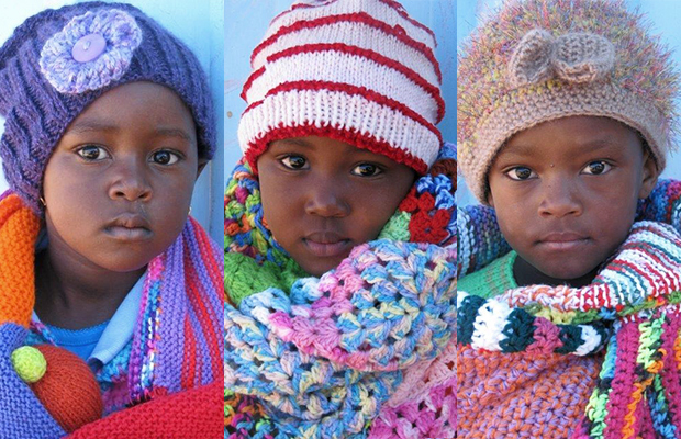 orphaned or vulnerable children in blankets